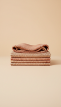 Artist Apprenticeship woven shawl in Terracotta Peach